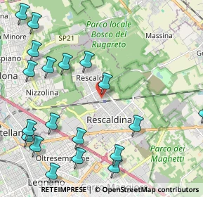 Mappa Via Vincenzo Bellini, 20027 Rescaldina MI, Italia (2.8425)
