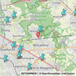 Mappa Via Pietro Mascagni, 20027 Rescaldina MI, Italia (3.32667)