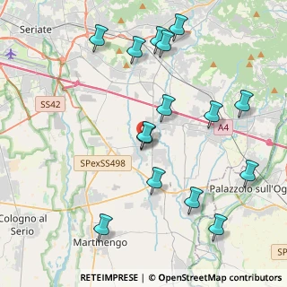 Mappa Via Giacomo Matteott, 24050 Calcinate BG, Italia (4.56467)