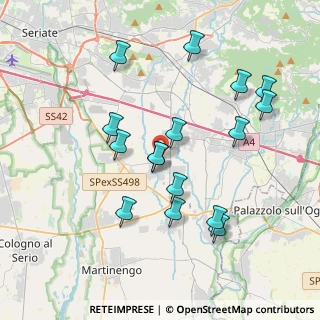 Mappa Via Giacomo Matteott, 24050 Calcinate BG, Italia (3.75063)