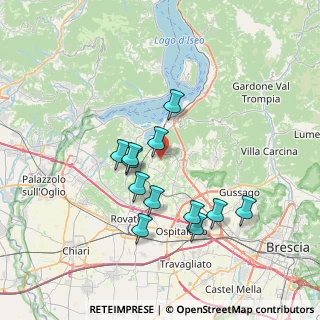Mappa Via per Monterotondo, 25050 Provaglio d'Iseo BS, Italia (6.4525)