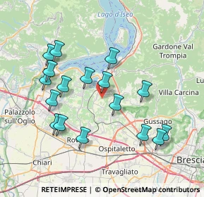 Mappa Via per Monterotondo, 25050 Provaglio d'Iseo BS, Italia (7.49706)