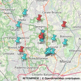 Mappa Via Alberto Gabellini, 20033 Desio MB, Italia (3.58941)