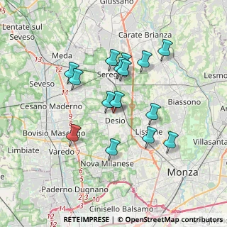 Mappa Via Alberto Gabellini, 20033 Desio MB, Italia (3.164)