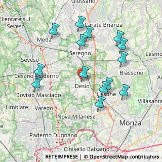 Mappa Via Alberto Gabellini, 20033 Desio MB, Italia (4.03)
