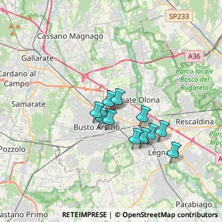 Mappa Via del Fiordaliso, 21052 Busto Arsizio VA, Italia (2.69455)