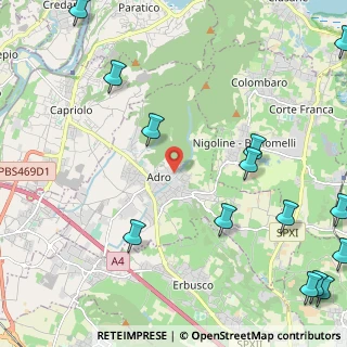 Mappa Via Cave, 25030 Adro BS, Italia (3.33571)