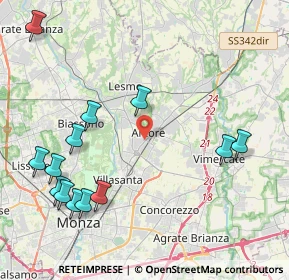 Mappa Via Camillo Benso Conte di Cavour, 20862 Arcore MB, Italia (5.05462)