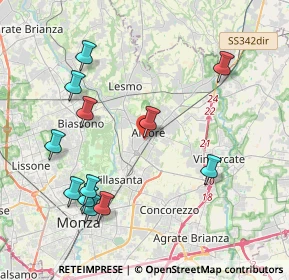Mappa Via Camillo Benso Conte di Cavour, 20862 Arcore MB, Italia (4.43917)