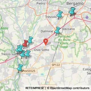 Mappa Via dei Gelsi, 24040 Osio Sopra BG, Italia (5.24091)