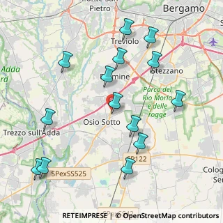 Mappa Via dei Gelsi, 24040 Osio Sopra BG, Italia (4.475)