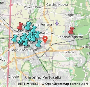 Mappa Via per Saronno, 20816 Solaro MI, Italia (1.758)