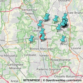 Mappa Via Milano, 20031 Cesano Maderno MB, Italia (4.19947)