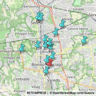 Mappa Via Milano, 20031 Cesano Maderno MB, Italia (1.59438)
