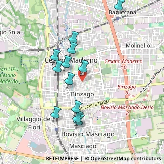 Mappa Via Milano, 20031 Cesano Maderno MB, Italia (0.91583)