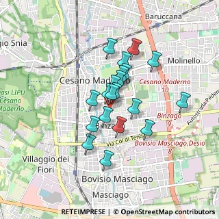 Mappa Via Milano, 20031 Cesano Maderno MB, Italia (0.637)