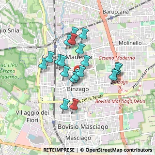 Mappa Via Milano, 20031 Cesano Maderno MB, Italia (0.7265)