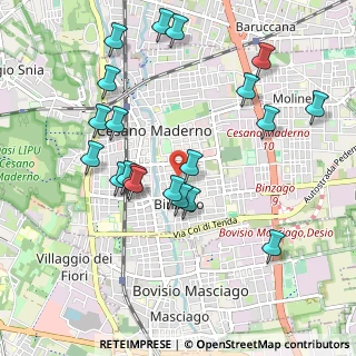 Mappa Via Milano, 20031 Cesano Maderno MB, Italia (1.0265)