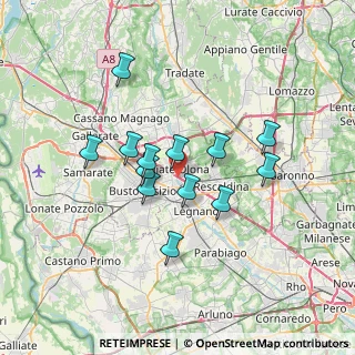 Mappa Via L. Pomini, 21050 Marnate VA, Italia (5.72077)