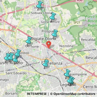 Mappa Via L. Pomini, 21050 Marnate VA, Italia (2.92167)