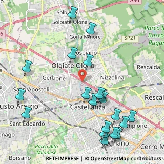Mappa Via L. Pomini, 21050 Marnate VA, Italia (2.558)