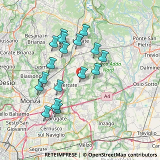 Mappa Via S. Nazzaro, 20882 Bellusco MB, Italia (7.21882)