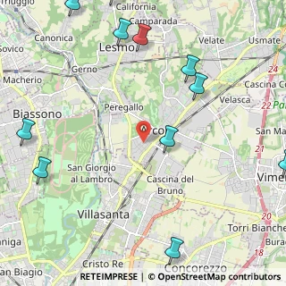 Mappa Via Beretta Natale, 20862 Arcore MB, Italia (3.10545)