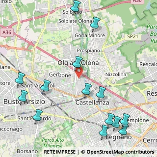 Mappa Via Gaetano Donizetti, 21057 Olgiate Olona VA, Italia (2.83143)