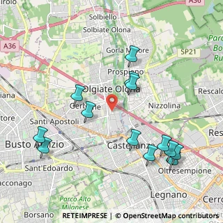 Mappa Via Gaetano Donizetti, 21057 Olgiate Olona VA, Italia (2.20385)