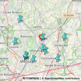 Mappa Via Monginevro, 20862 Arcore MB, Italia (4.46727)