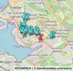 Mappa Via Bernardo Benussi, 34148 Trieste TS, Italia (1.2395)