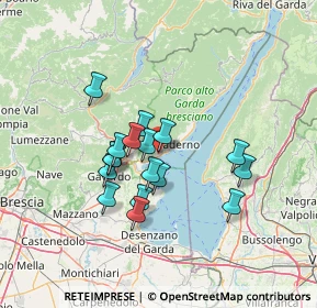 Mappa Via Dosso, 25083 Gardone Riviera BS, Italia (10.97353)