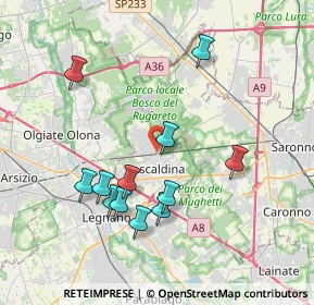 Mappa Viale Alcide De Gasperi, 20027 Rescaldina MI, Italia (3.70417)