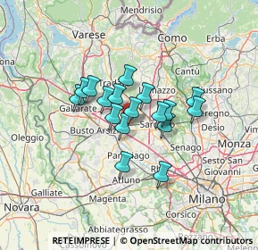 Mappa Viale Alcide De Gasperi, 20027 Rescaldina MI, Italia (9.12529)