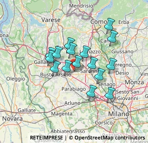 Mappa Viale Alcide De Gasperi, 20027 Rescaldina MI, Italia (10.56125)