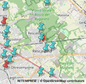 Mappa Viale Alcide De Gasperi, 20027 Rescaldina MI, Italia (3.1535)