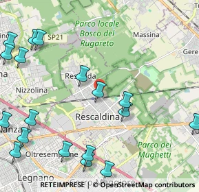 Mappa Viale Alcide De Gasperi, 20027 Rescaldina MI, Italia (3.037)