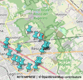 Mappa Viale Alcide De Gasperi, 20027 Rescaldina MI, Italia (2.2905)