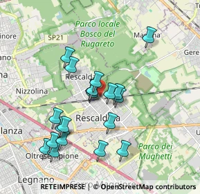 Mappa Viale Alcide De Gasperi, 20027 Rescaldina MI, Italia (1.7275)