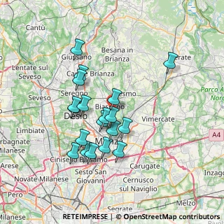 Mappa Ingresso automobilistico Biassono, 20900 Biassono MB, Italia (6.32947)