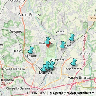 Mappa Ingresso automobilistico Biassono, 20900 Biassono MB, Italia (3.88917)