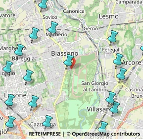 Mappa 20900 Biassono MB, Italia (3.176)