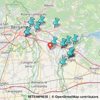Mappa Via Don Luigi Sturzo, 24050 Calcinate BG, Italia (7.03733)