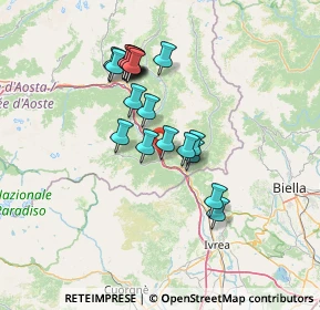 Mappa E25, 11020 Donnas AO, Italia (11.8835)