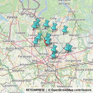 Mappa Via Romagnosi, 20811 Cesano Maderno MB, Italia (10.09929)