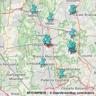 Mappa Via Romagnosi, 20811 Cesano Maderno MB, Italia (4.12643)
