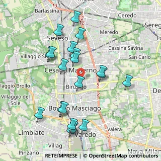 Mappa Via Romagnosi, 20811 Cesano Maderno MB, Italia (2.0155)