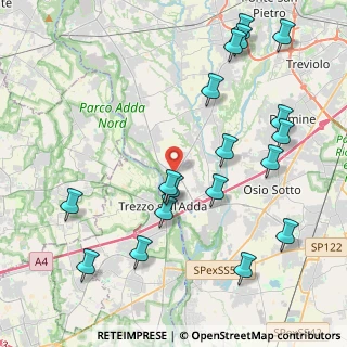 Mappa Via Papa Giovanni XXIII, 24042 Capriate San Gervasio BG, Italia (4.88667)