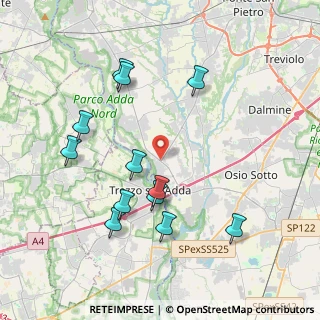 Mappa Via Papa Giovanni XXIII, 24042 Capriate San Gervasio BG, Italia (3.88583)