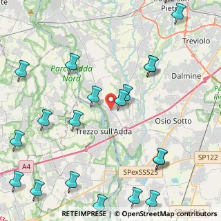 Mappa Via Papa Giovanni XXIII, 24042 Capriate San Gervasio BG, Italia (5.9795)